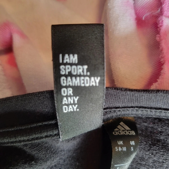 Adidas Winners Crew Rare Black and White Logo Women's Sweatshirt Size S - Picture 6 of 9